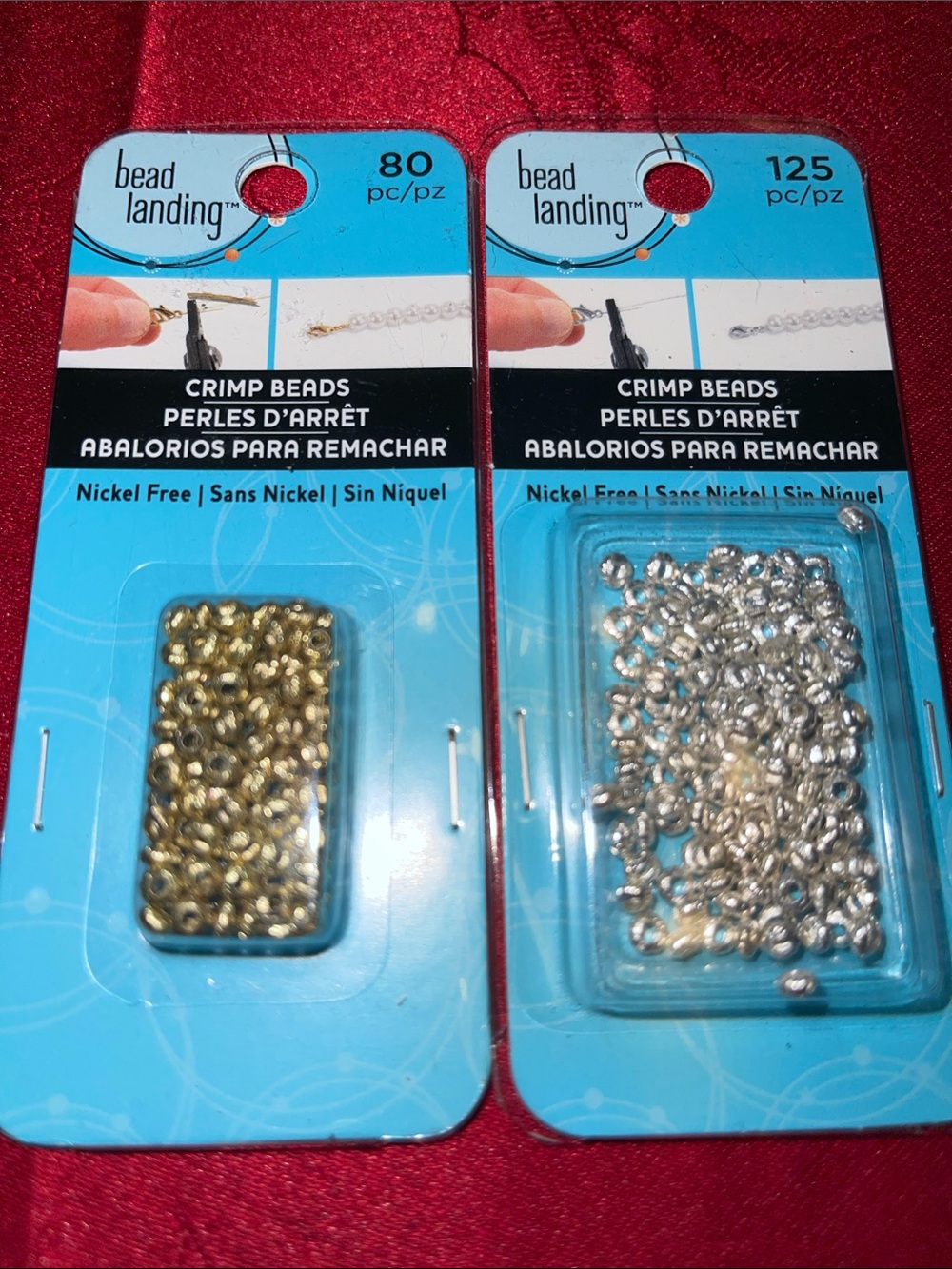 Silver Spacer Beads Gold and Silver